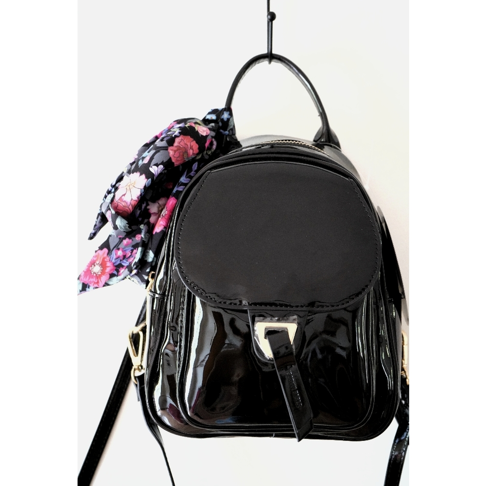 NWT Steve Madden Black Bazira Mini Backpack